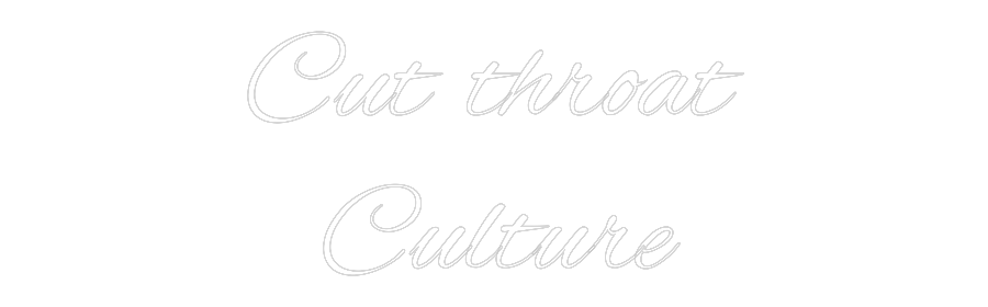Custom Neon Text - Cut throat
...