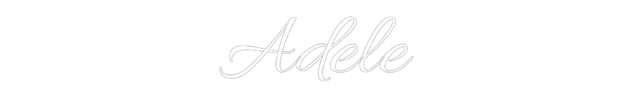 Custom Neon Text - Adele