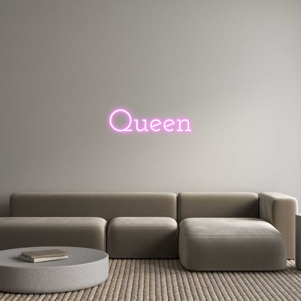 Custom Neon Text - Queen