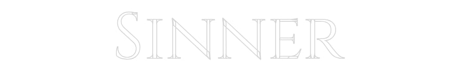 Custom Neon Text- Sinner