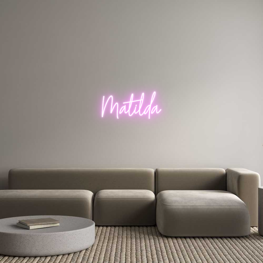 Custom Neon Text - Matilda