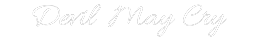 Custom Neon Text - Devil May Cry