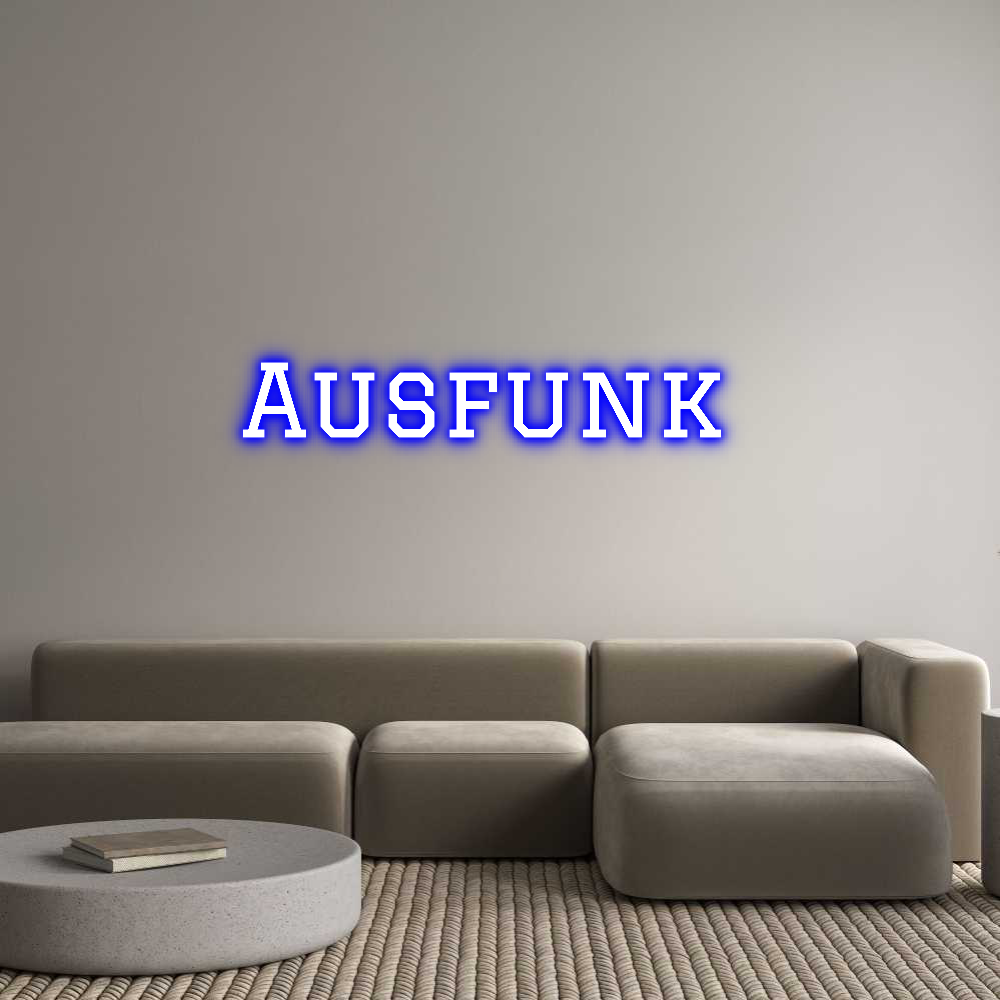 Custom Neon Text - Ausfunk