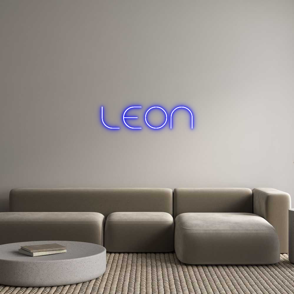 Custom Neon Text - LEON