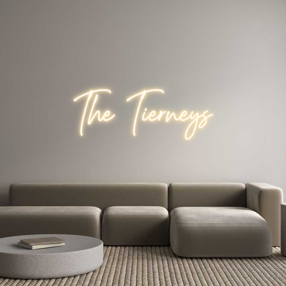 Custom Neon Text- The Tierneys