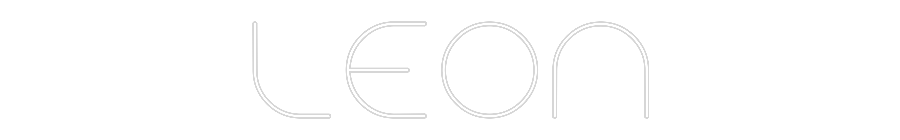 Custom Neon Text - LEON