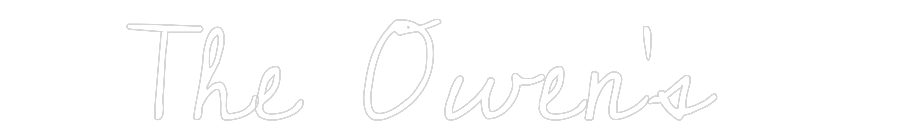 Custom Neon Text - The Owen’s