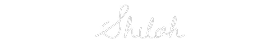 Custom Neon Text - Shiloh