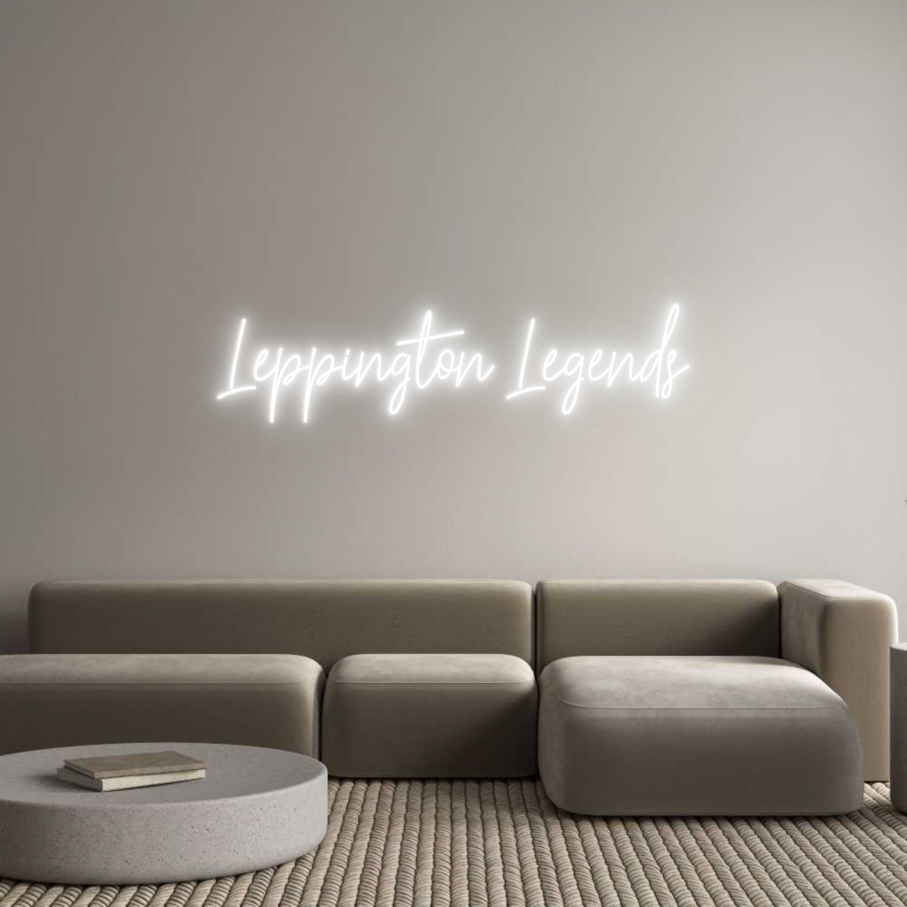 Custom Neon Text - Leppington Le...