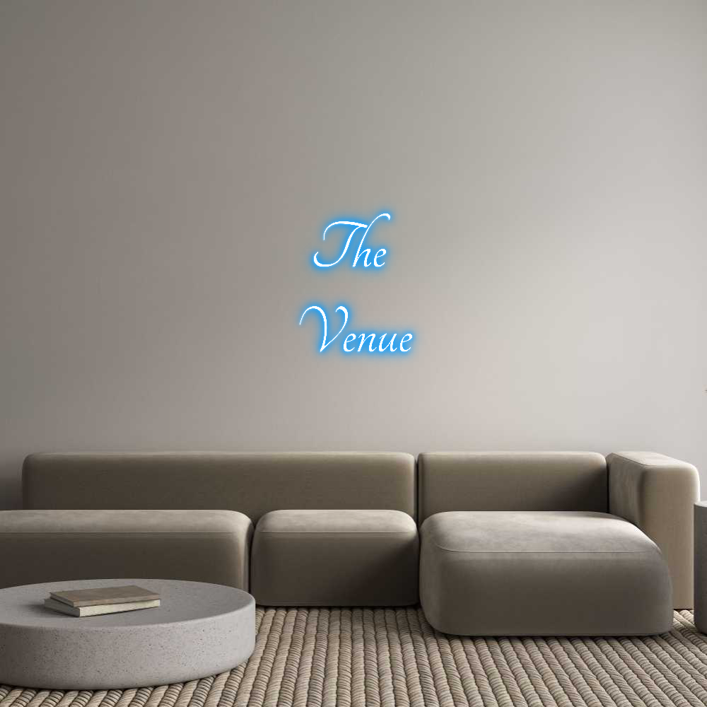 Custom Neon Text - The
Venue