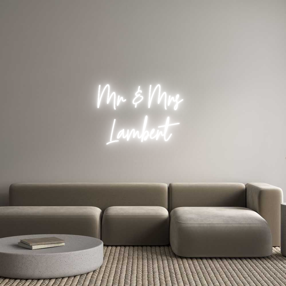 Custom Neon Text- Mr & Mrs
La...