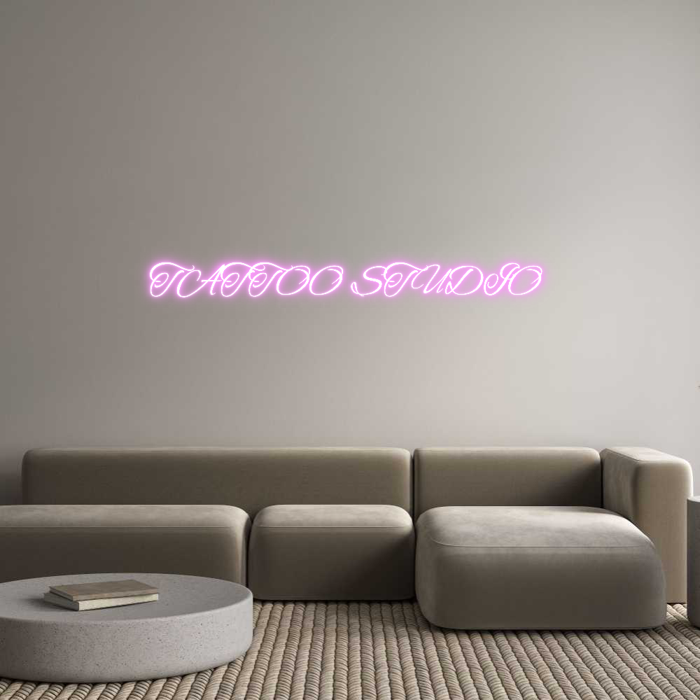 Custom Neon Text- TATTOO STUDIO