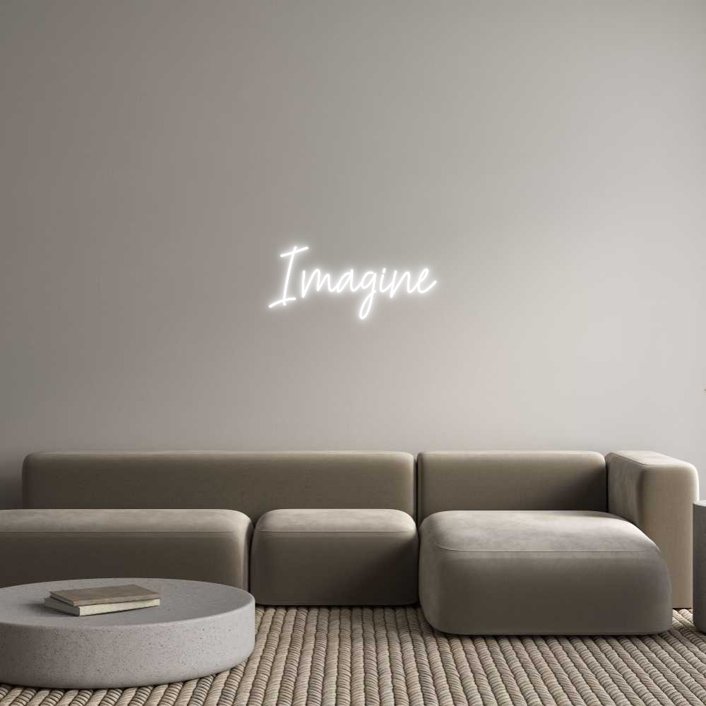Custom Neon Text - Imagine