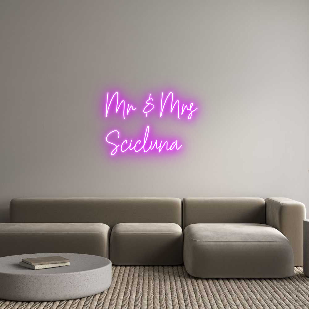Custom Neon Text- Mr & Mrs
Sc...