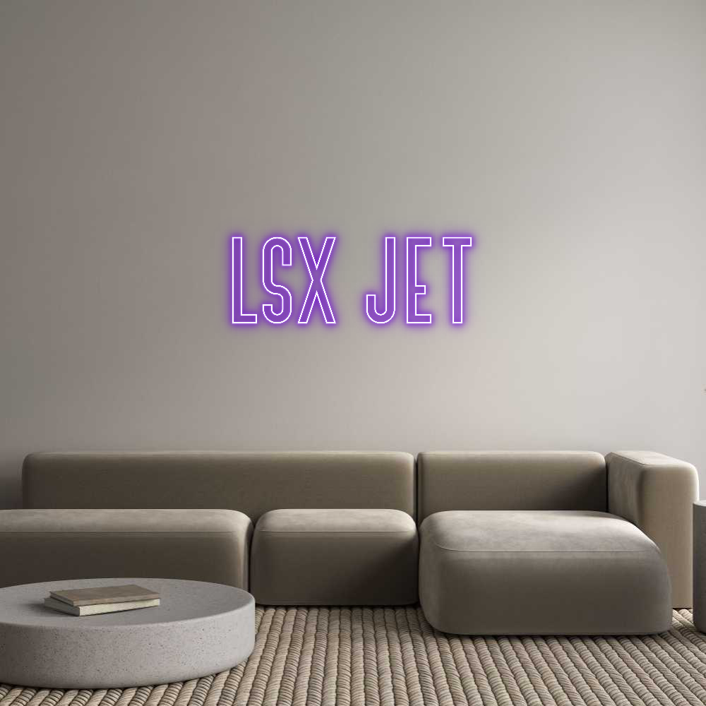 Custom Neon Text- LSX JET