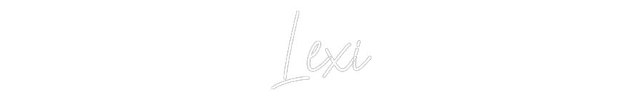 Custom Neon Text - Lexi