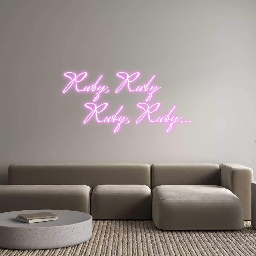 Custom Neon Text - Ruby, Ruby
...