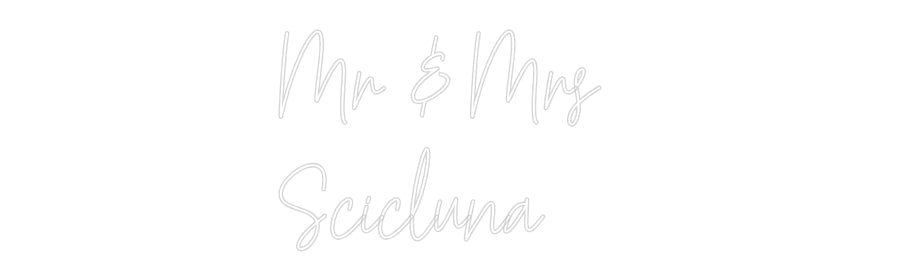 Custom Neon Text- Mr & Mrs
Sc...
