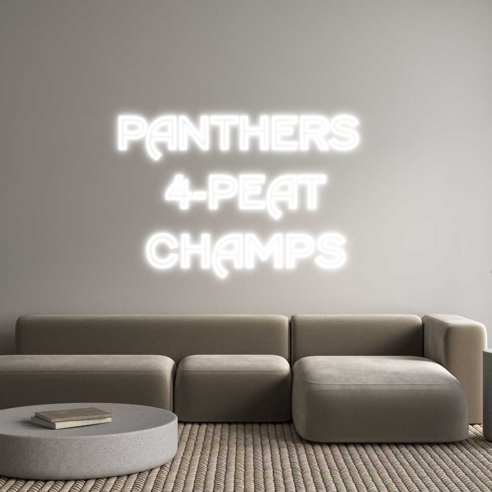 Custom Neon Text- PANTHERS
4-...