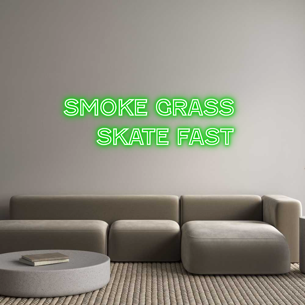 Custom Neon Text - Smoke Grass
...