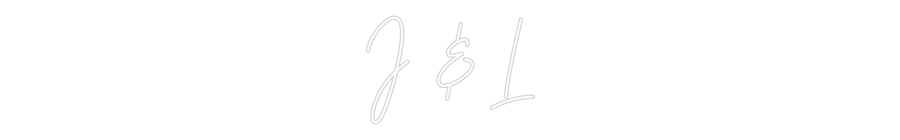 Custom Neon Text - J & L
