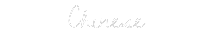 Custom Neon Text- Chinese