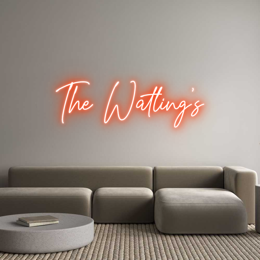 Custom Neon Text - The Watling's