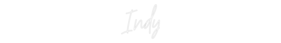 Custom Neon Text - Indy