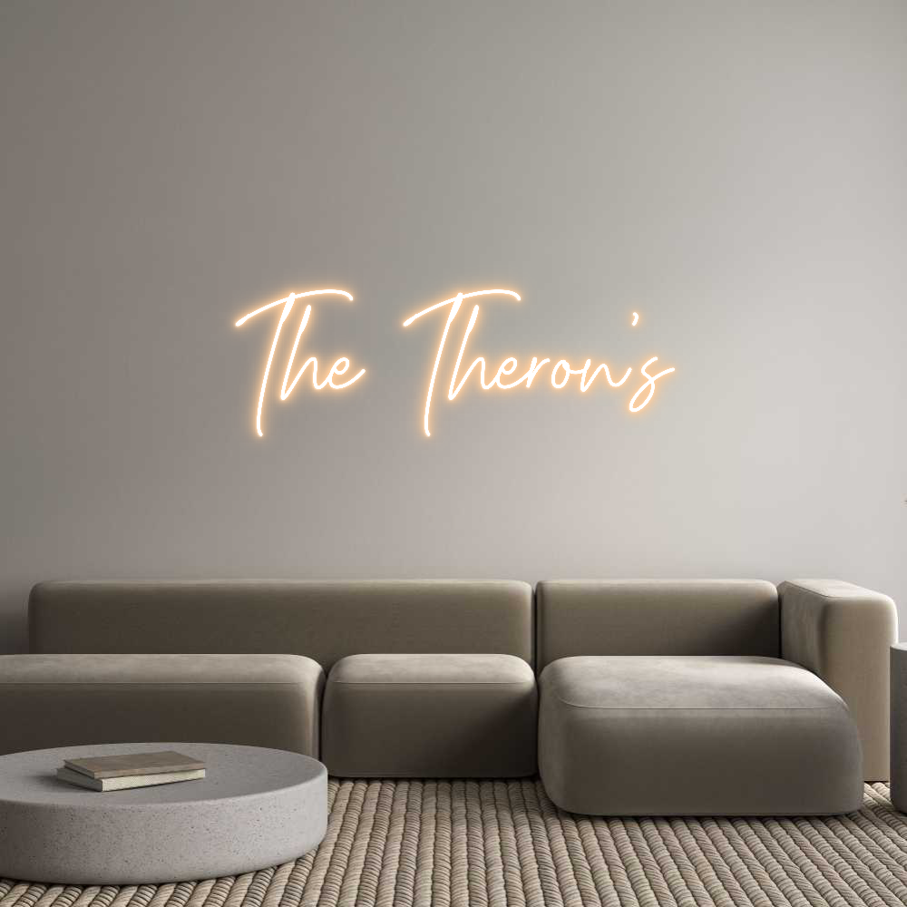 Custom Neon Text - The Theron’s