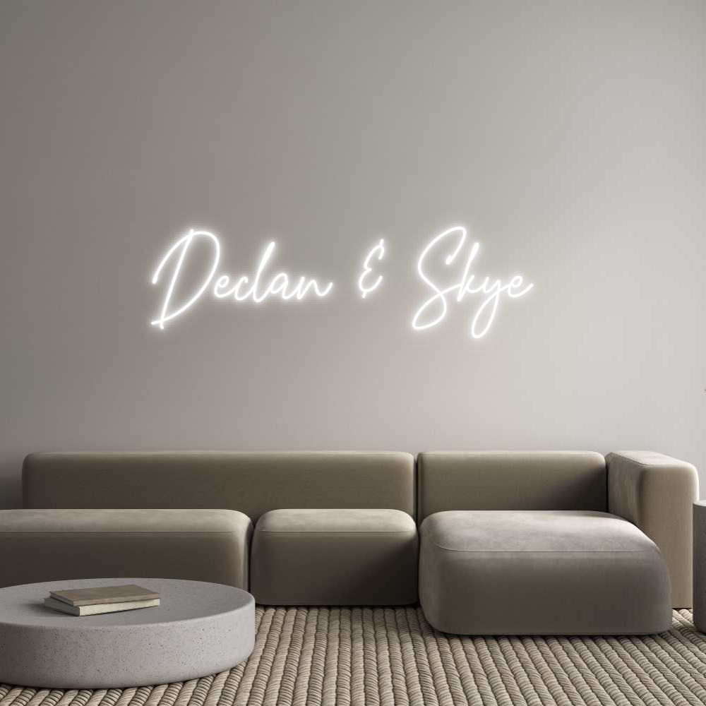 Custom Neon Text- Declan & Skye
