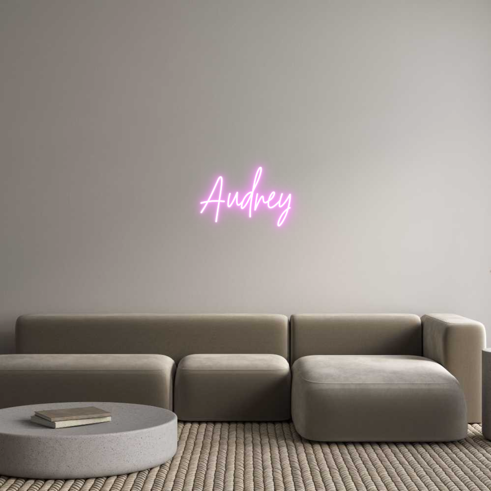 Custom Neon Text - Audrey