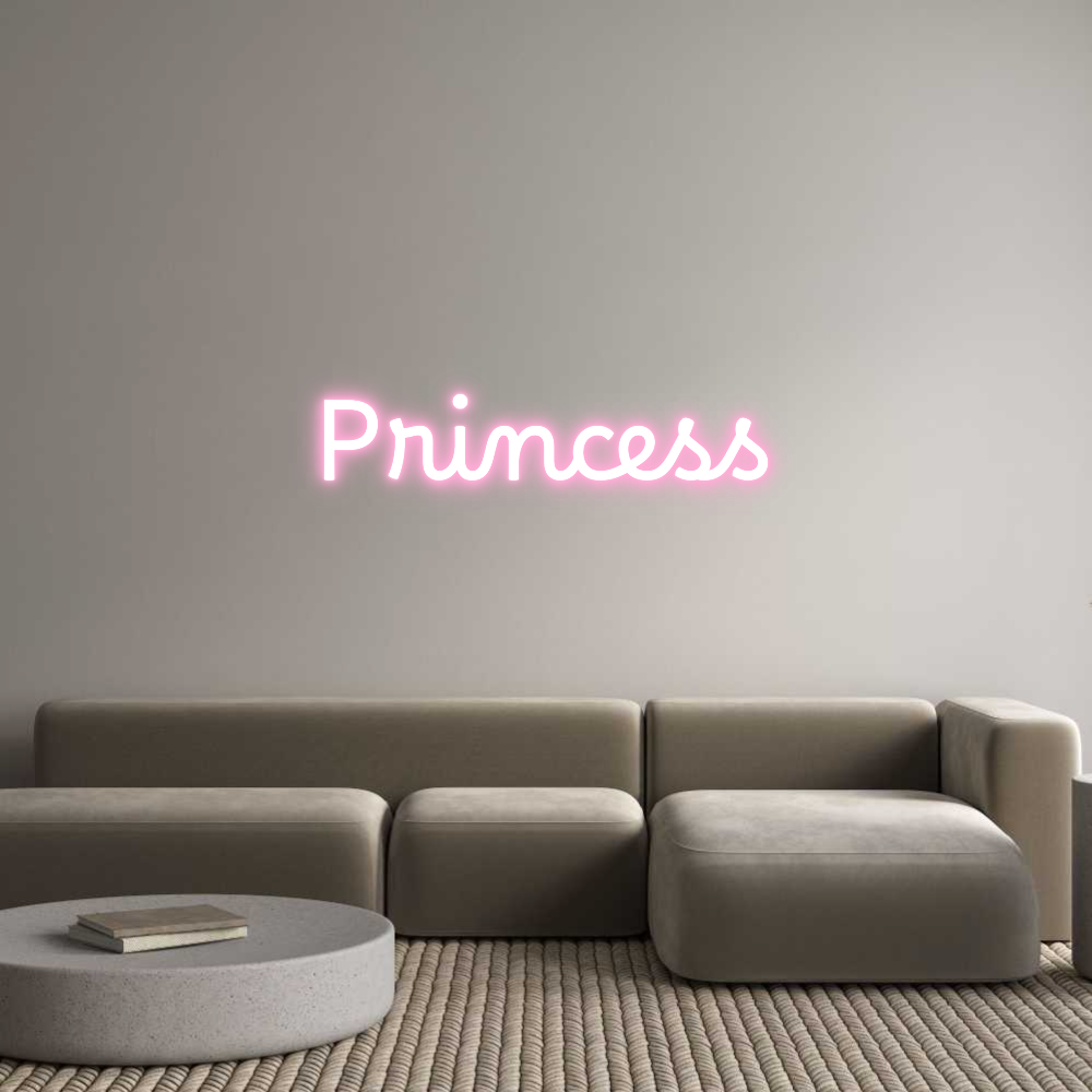 Custom Neon Text- Princess
