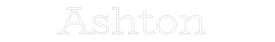 Custom Neon Text- Ashton