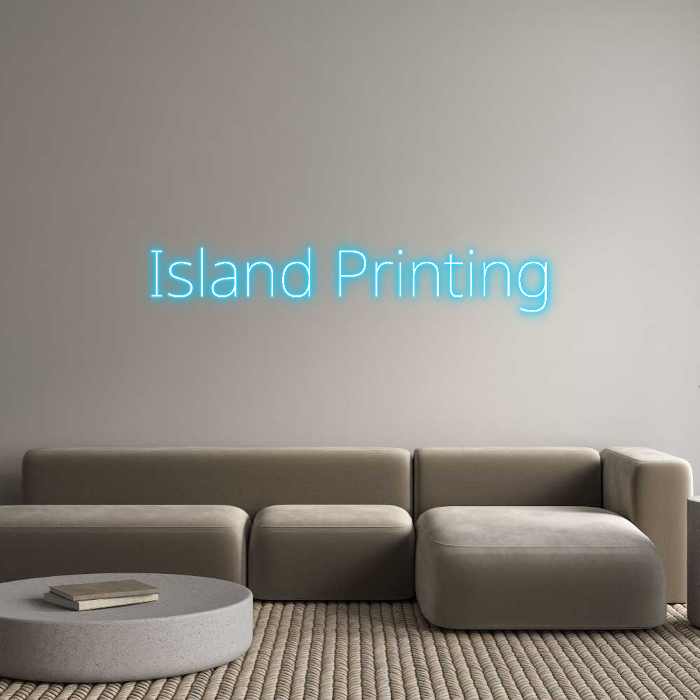 Custom Neon Text - Island Printing