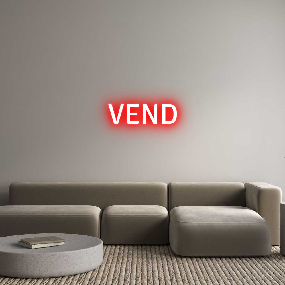 Custom Neon Text - VEND
