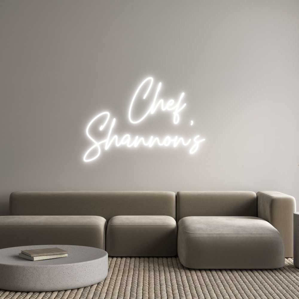 Custom Neon Text - Chef
Sha...