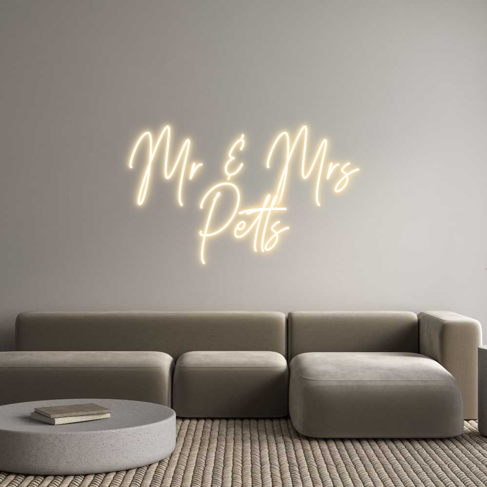 Custom Neon Text- Mr & Mrs
Petts