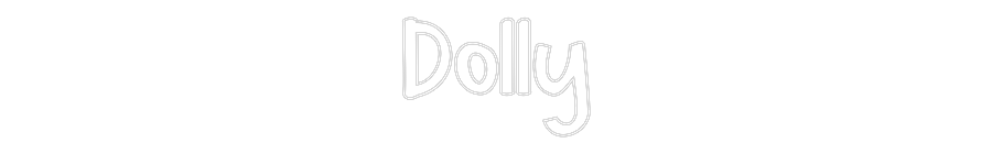 Custom Neon Text- Dolly
