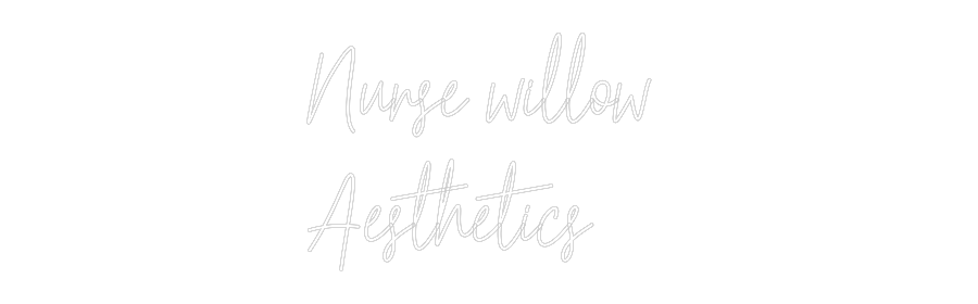 Custom Neon Text - Nurse willow ...