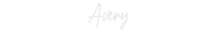 Custom Neon Text - Avery