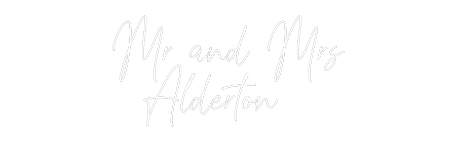 Custom Neon Text - Mr and Mrs
...