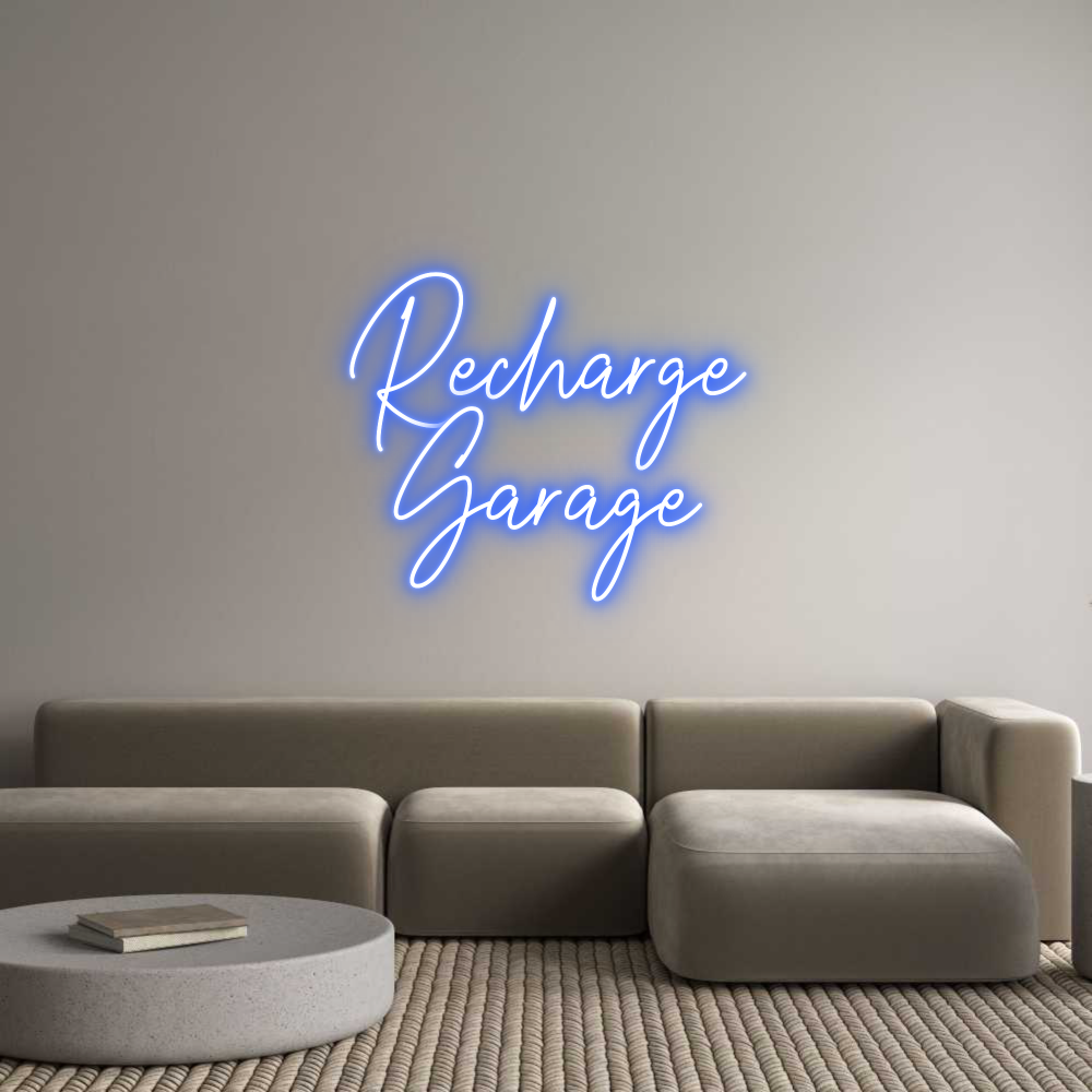 Custom Neon Text - Recharge
Gar...