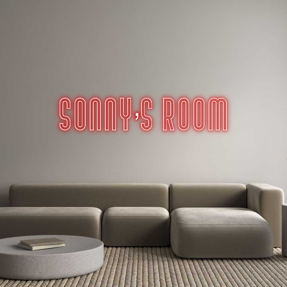 Custom Neon Text - Sonny’s Room