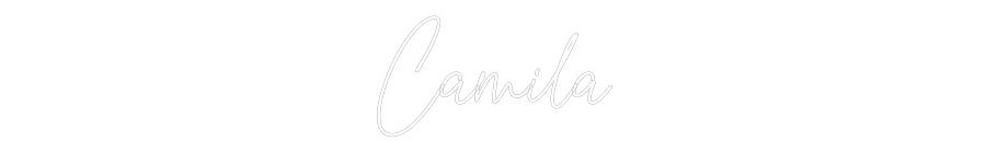 Custom Neon Text - Camila