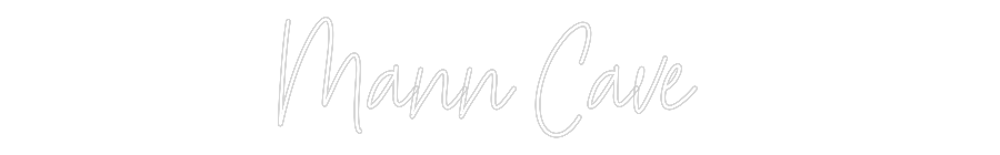 Custom Neon Text - Mann Cave