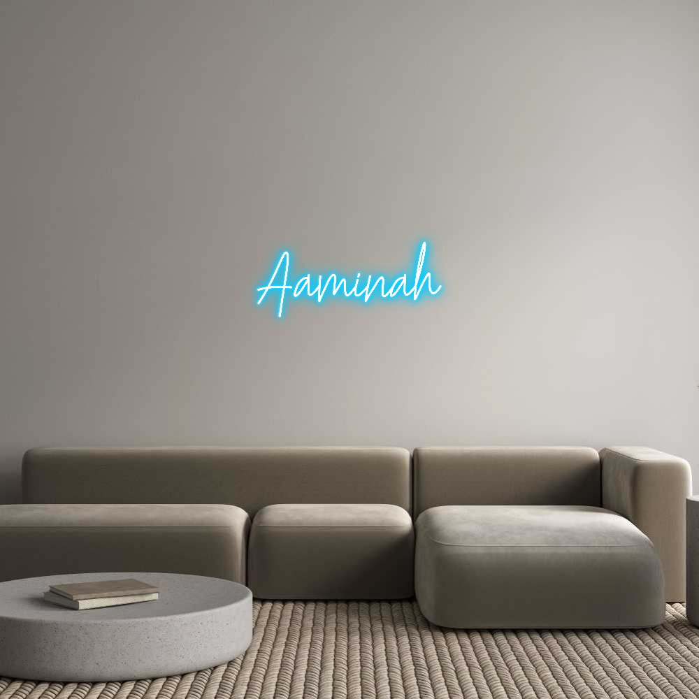 Custom Neon Text - Aaminah