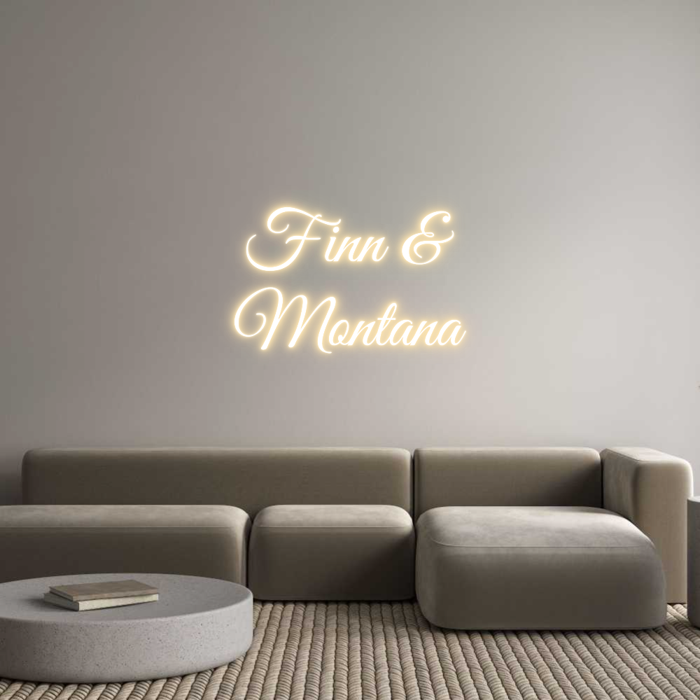 Custom Neon Text- Finn &
Montana