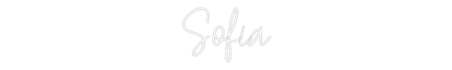 Custom Neon Text - Sofia