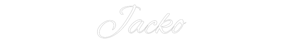 Custom Neon Text - Jacko