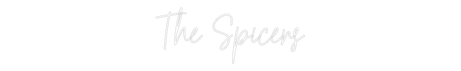 Custom Neon Text - The Spicers